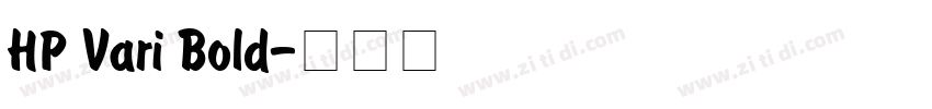 HP Vari Bold字体转换